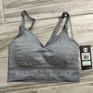 NWT UnderArmour Grey Sports Bra Size L